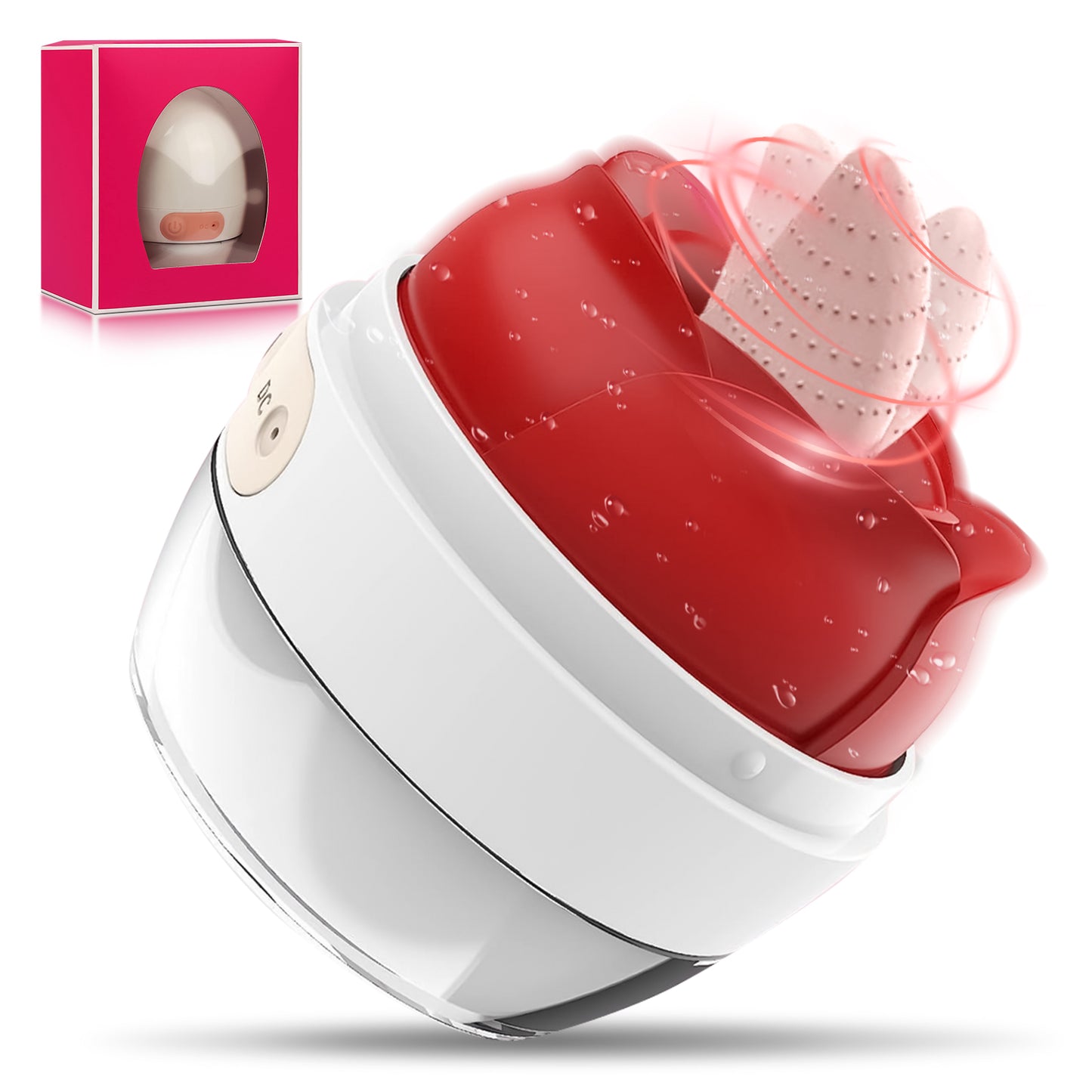Update Model Roses Shape Sucker for Women Toy Tongues Quiet 10 Speed Adult Toys Waterproof Automatic Electric Adult Toys Machine Valentines Party B1J2
